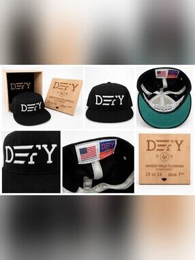 DEFY x Ebbets Field Flannels Limited Edition Wool Cap Hat 7 5/8 USA 15 of 24.